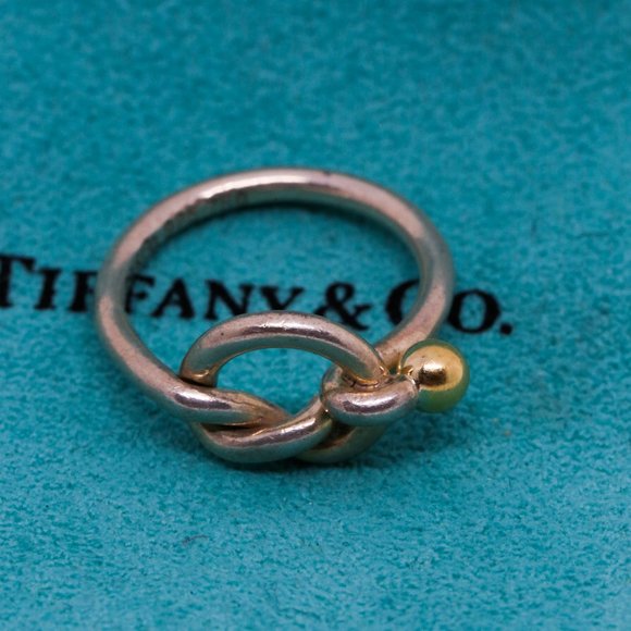 Tiffany & Co. Two Tone Silver & 18k Gold Forever - Picture 9 of 9